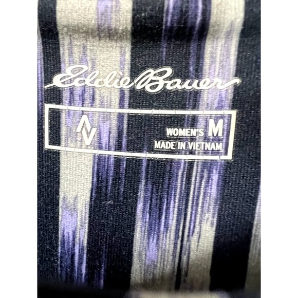 Eddie Bauer Womens Medium Maxi Dress Blue Space Dye Travex Aster Racerback - Picture 5 of 13